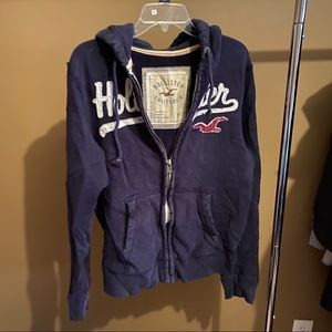 Hollister full zip sweater size M